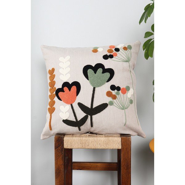 Lanena prevleka za blazino 43x43 cm Lale – Mioli Decor-image-1