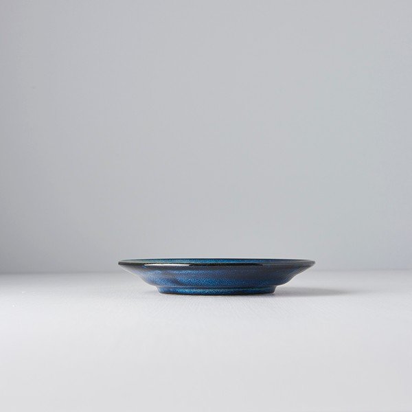 Moder keramičen krožnik MIJ Indigo, ø 17 cm-image-1