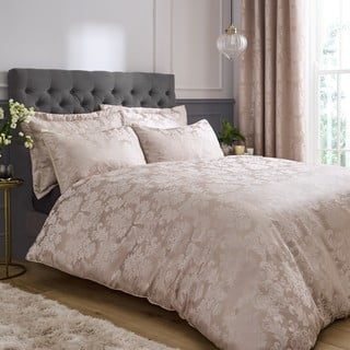 Bež enojna posteljnina iz damasta 135x200 cm Damask Jacquard – Catherine Lansfield