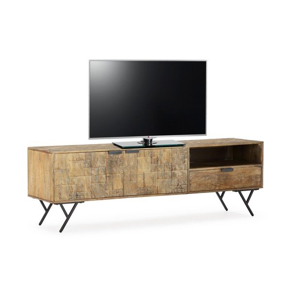 TV omarica iz masivnega manga v naravni barvi 175x55x40 cm Priya – MOME-image-3