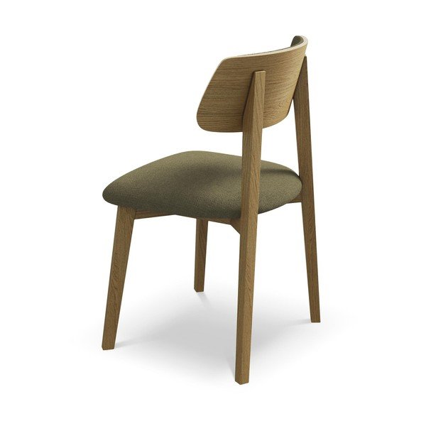 Zelen jedilni stol iz masivnega lesa Niu – Makamii-image-3