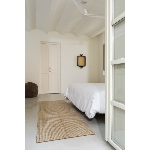 Kaki zelen pralen ročno tkan volnen tekač 80x230 cm Unexpected Wool – Lorena Canals-image-2