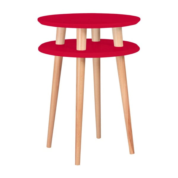 Rdeča mizica Ragaba Ufo, ⌀ 45 cm