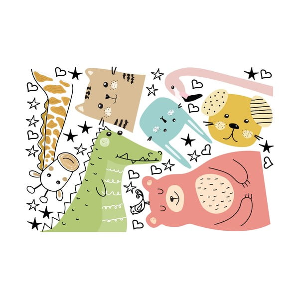 Otroška stenska nalepka Ambiance Animals Messengers of Love, 90 x 60 cm-image-2