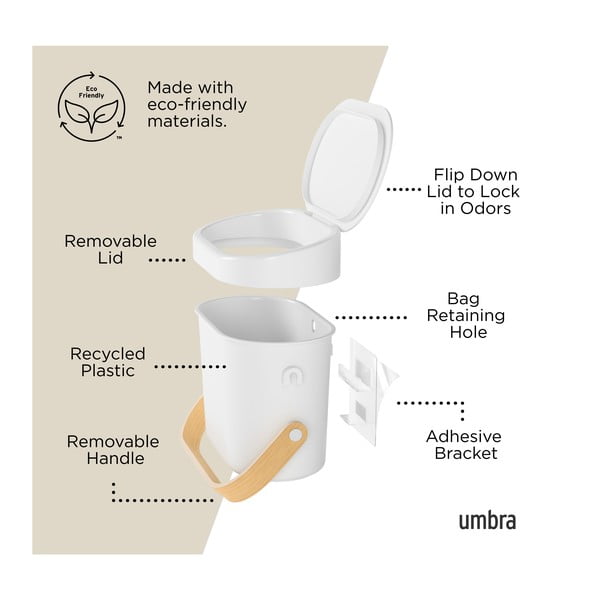 Bel koš za biološke odpadke 4 l Bellwood – Umbra-image-3