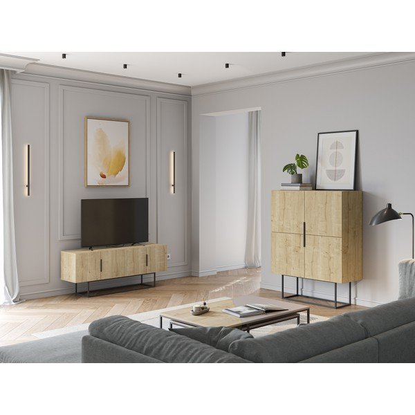 Omarica v hrastovem dekorju 100x130 cm Titan – Marckeric-image-1