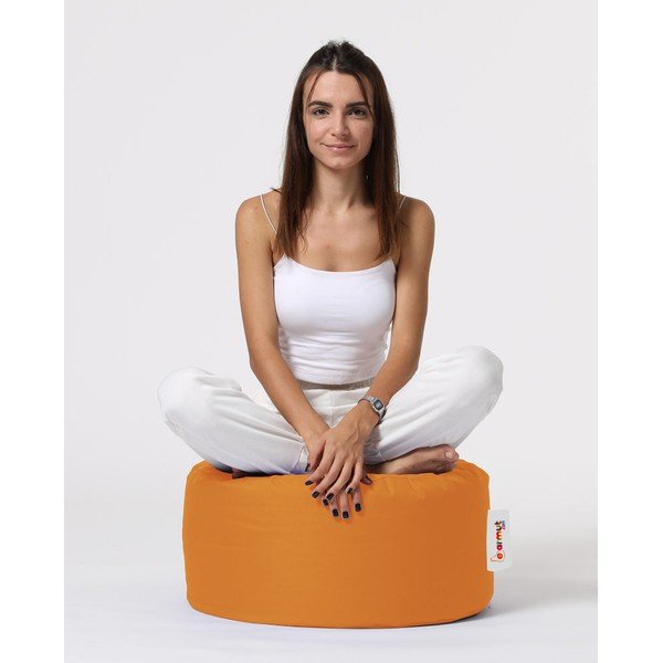 Oranžen vrtni tabure Round – Floriane Garden-image-2