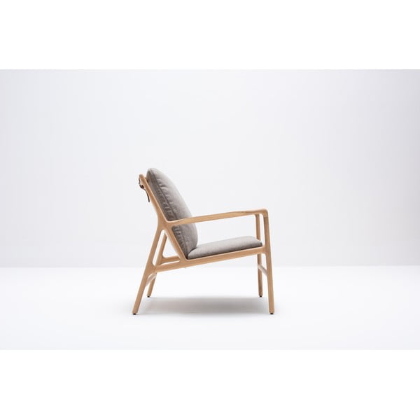 Fotelj v sivi in naravni barvi Dedo – Gazzda-image-4