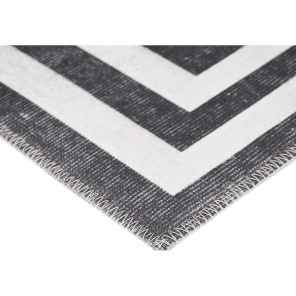 Belo-siva pralna preproga 80x50 cm - Vitaus-image-2