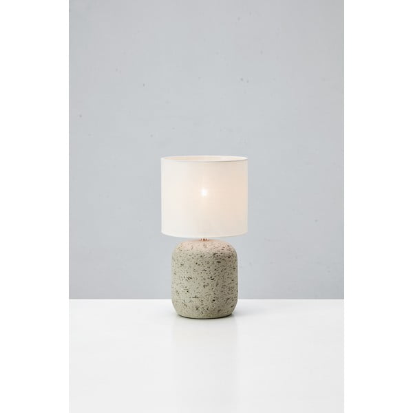 Siva namizna svetilka s tekstilnim senčilom (višina 33 cm) Montagna – Markslöjd-image-2