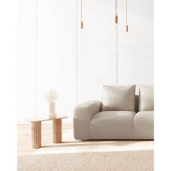 Bež sedežna garnitura iz tkanine bouclé 287 cm Feiro – MESONICA-image-3