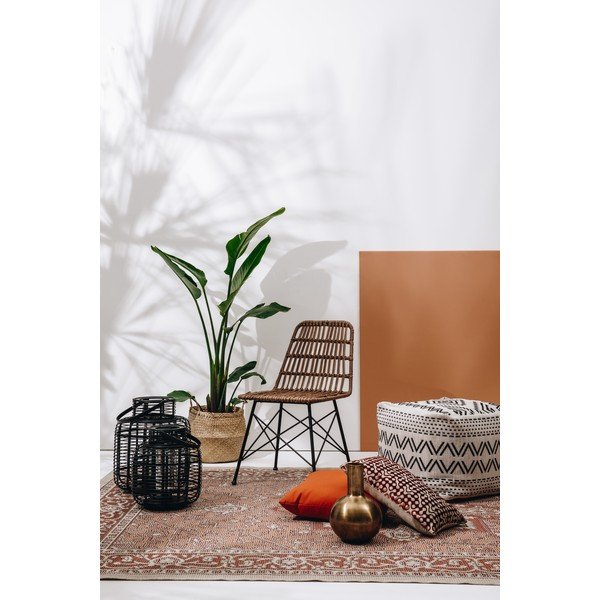 Komplet 2 črnih bambusovih lantern Hübsch Bamboo-image-2