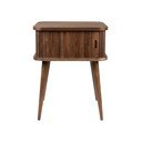 Rjava nočna omarica v orehovem dekorju Barbier – Zuiver