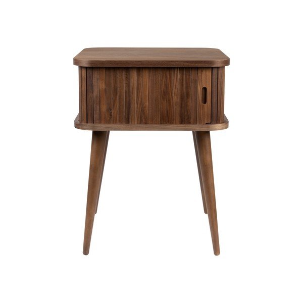 Rjava nočna omarica v orehovem dekorju Barbier – Zuiver