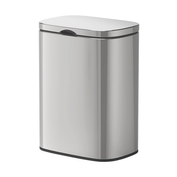 Srebrni koš za odpadke iz nerjavečega jekla Wenko Sare