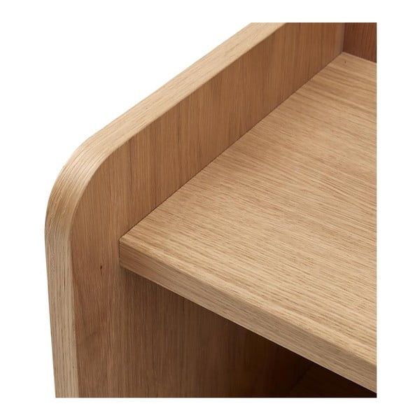 Nočna omarica v hrastovem dekorju s policami  Wrap - Bonami Selection-image-4