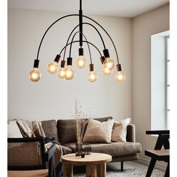 Črna viseča stropna svetilka Markslöjd Lavello, širina 94,5 cm-image-2