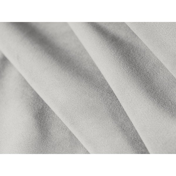 Svetlo siva žametna kotna sedežna garnitura Kate – Micadoni -image-3