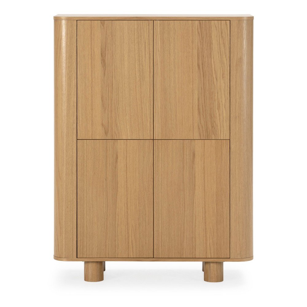 Omarica v hrastovem dekorju v naravni barvi 100x133x40 cm Padoc