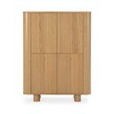 Omarica v hrastovem dekorju v naravni barvi 100x133x40 cm Padoc – MOME