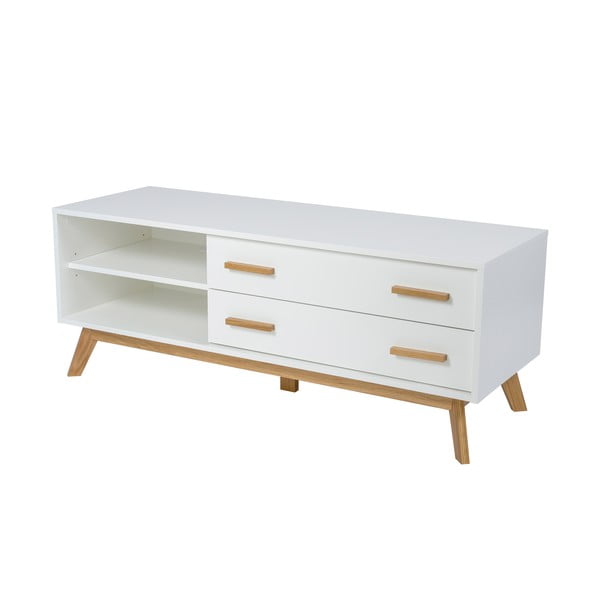 Bela TV omarica 130x50 cm Kensal – Woodman-image-1