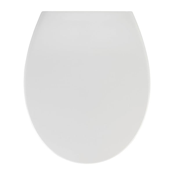 Bela WC deska z enostavnim zapiranjem Wenko Samos, 44,5 x 37,5 cm