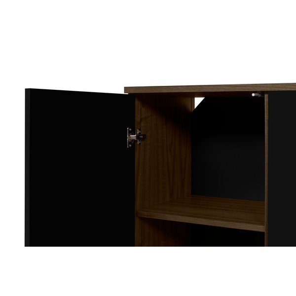 Črna komoda TemaHome Albi, širine 190 cm-image-1
