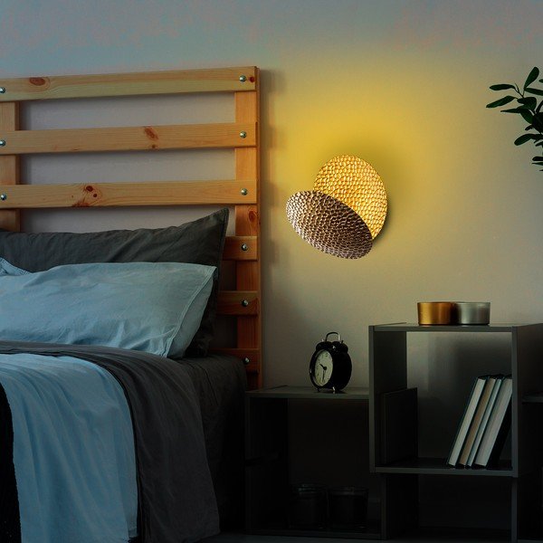 LED stenska svetilka v zlati barvi ø 21 cm Yosma – Opviq lights-image-2