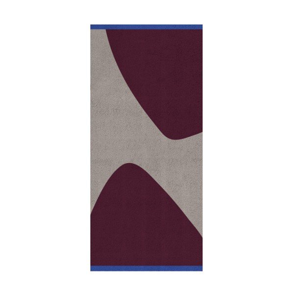 Bordo rdeča/siva preproga 70x150 cm Rocks – Mette Ditmer Denmark