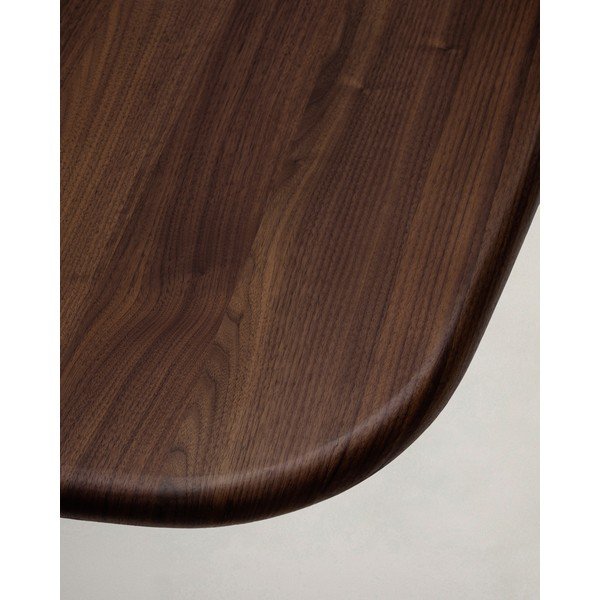Jedilna miza v orehovem dekorju 121x121 cm Melvar – Kave Home-image-4