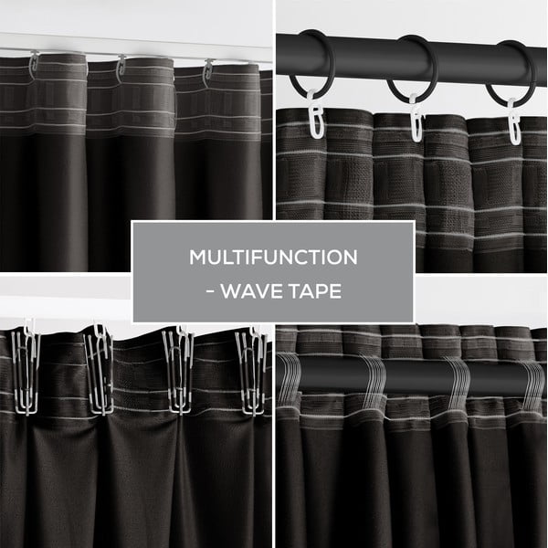 Črna žametna zavesa za delno zatemnitev 140x270 cm – Restilo-image-4