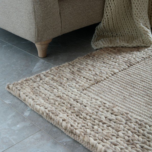 Ročno tkana preproga iz mešanice volne v naravni barvi 200x290 cm Rue – Flair Rugs-image-2