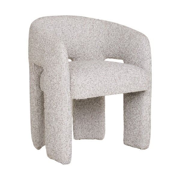 Svetlo siv oblazinjen jedilni stol z nasloni za roke Monroe – House Nordic