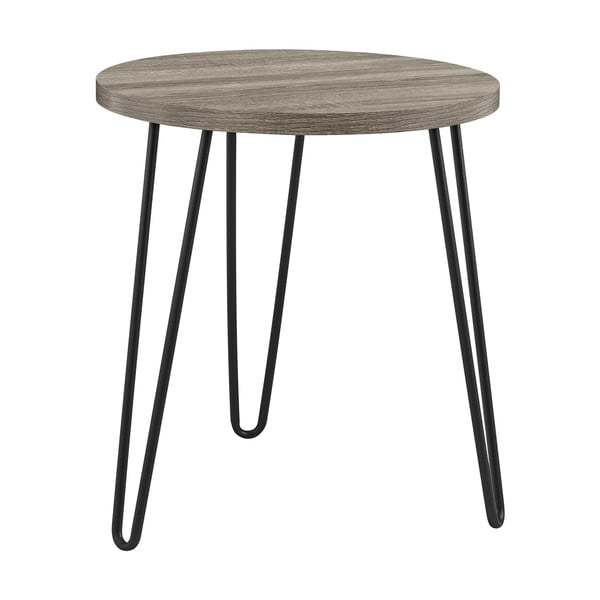 Rjavo-siva kavna mizica Støraa Owen, ø 50 cm-image-3