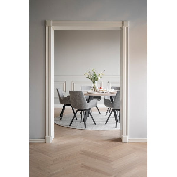 Sivi oblazinjeni jedilni stoli v kompletu 2 ks Norwell – Rowico-image-2