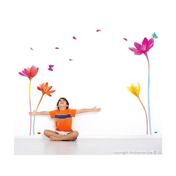 Set nalepk Ambiance Rainbow Flowers-image-4