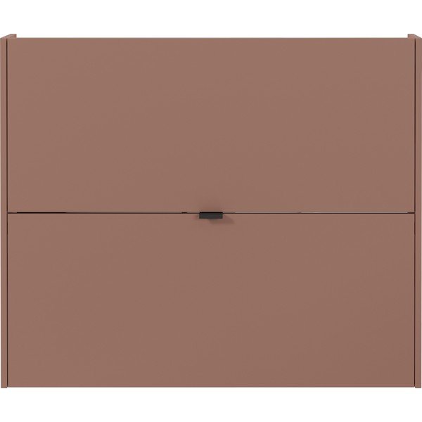 Rjava preklopna/stenska omarica za čevlje v hrastovem dekorju 100x83x18 cm Ameca – Germania-image-2