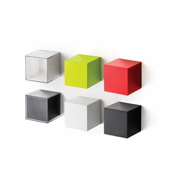 Bela stenska škatla (zaprta) s prozornim pokrovom Qualy Pixel Cube-image-4