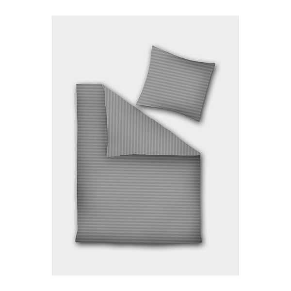 Siva posteljnina iz mikrovlaken za zakonsko posteljo DecoKing Dima, 230 x 220 cm