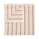 Oranžna/bež frotirna brisača iz organskega bombaža 70x140 cm Arto – Blomus