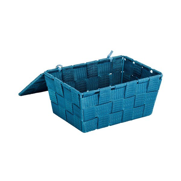 Petrolejsko zelena košara s pokrovom Wenko Adria-image-1