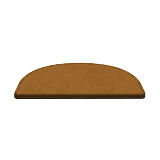 Komplet 16 rjavih preprog za stopnice Vitaus Dots, 65 x 20 cm