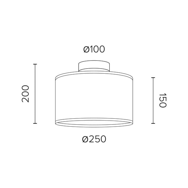 Stropna svetilka iz hrastovega furnirja Sotto Luce TSURI S, ø 25 cm-image-2