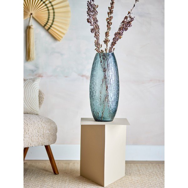 Siva steklena ročno izdelana vaza (višina 50 cm) Brock – Bloomingville-image-2