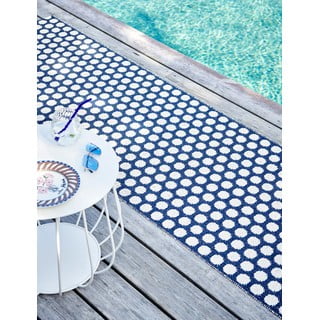 Temno moder zunanji in notranji tekač 70x150 cm Noa Dark Blue – Pappelina