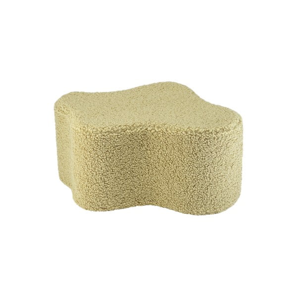 Zelen otroški tabure iz tkanine bouclé Cloud – Wigiwama