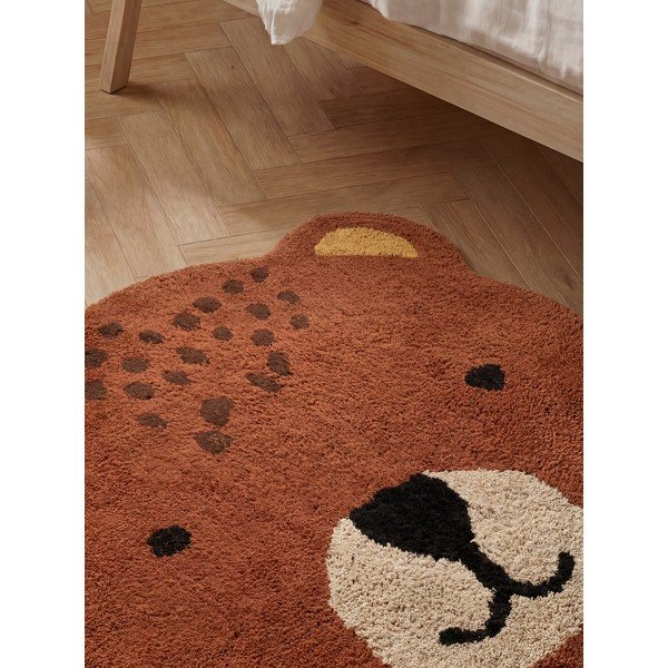 Rjava pralna/ročno tkana bombažna otroška preproga 120x149 cm Snuggle Berry – Hanse Home-image-3