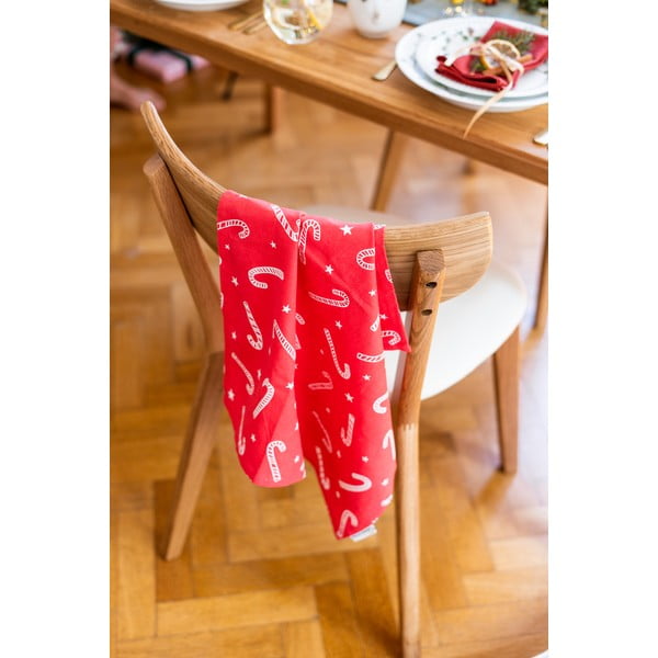 Bombažne kuhinjske krpe z božičnim motivom v kompletu 4 ks 50x70 cm Candy Cane – Catherine Lansfield-image-4