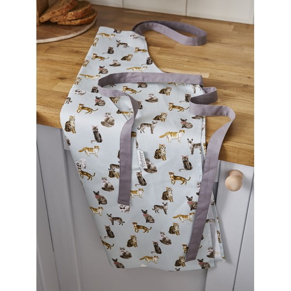 Kuhinjske krpe, predpasnik in kuhinjska rokavica v kompletu 5 ks Curious Cats – Cooksmart ®-image-2