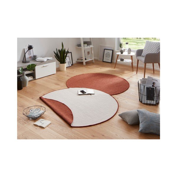 Opečnato rdeča zunanja preproga NORTHRUGS Miami, ø 200 cm-image-2